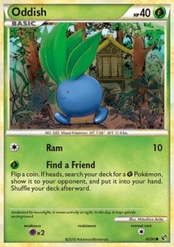Oddish Pokemon card from Undaunted