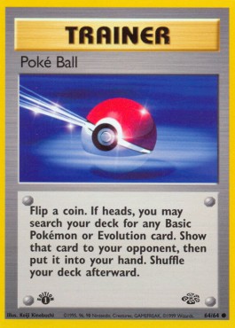 Poké Ball Pokemon card from Jungle