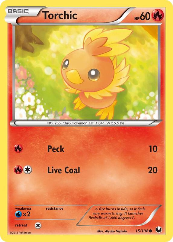 Torchic (15) Pokemon card from Dark Explorers