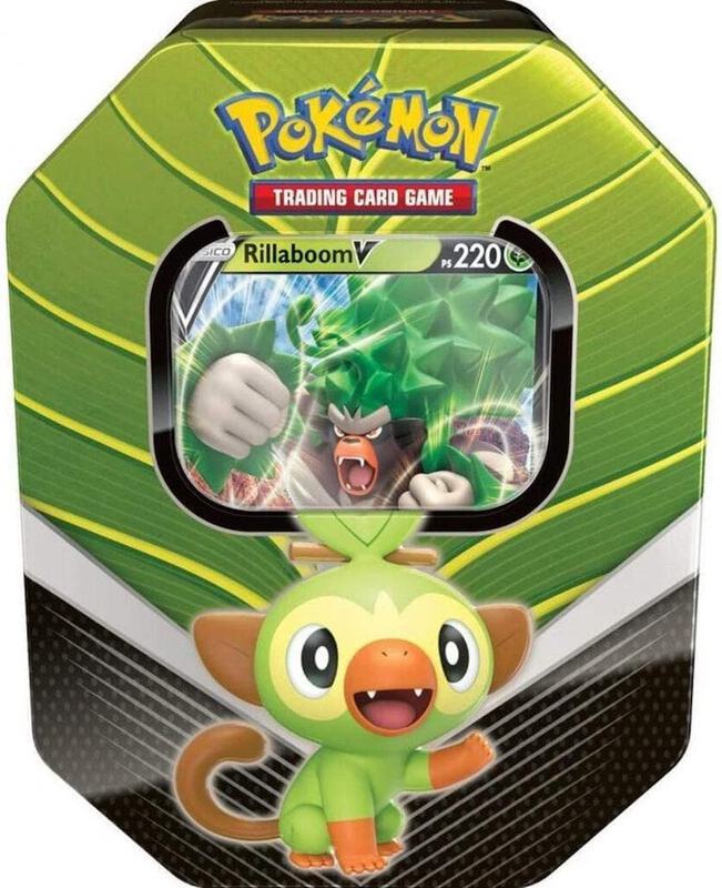 Galar Partners International Tin [Rillaboom V] Pokemon card from SWSH01: Sword & Shield Base Set