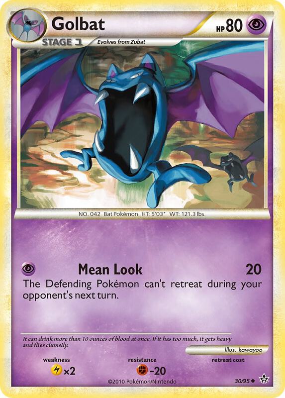Golbat Pokemon card from Unleashed