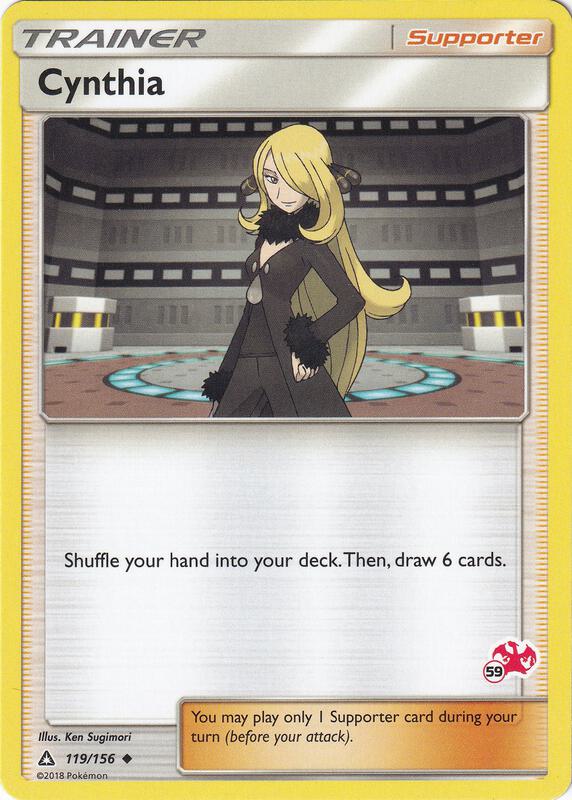 Cynthia Pokemon card from Battle Academy