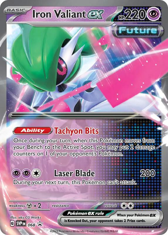 Iron Valiant ex - 068 Pokemon card from SV: Scarlet & Violet Promo Cards