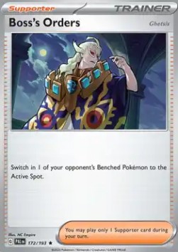 Boss's Orders Pokemon card from Paldea Evolved
