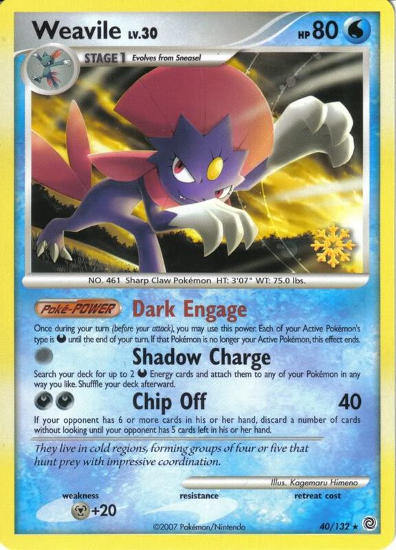 Weavile Pokemon card from Countdown Calendar Promos