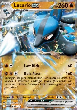 Lucario ex (SV-P/ID 008) Scarlet & Violet Indonesian Promos ID