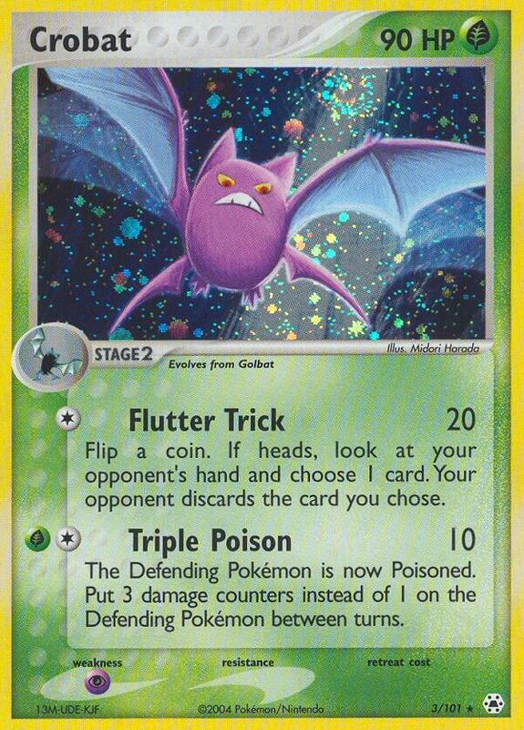 Crobat Pokemon card from Hidden Legends