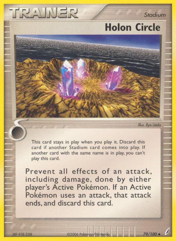 Holon Circle Pokemon card from Crystal Guardians
