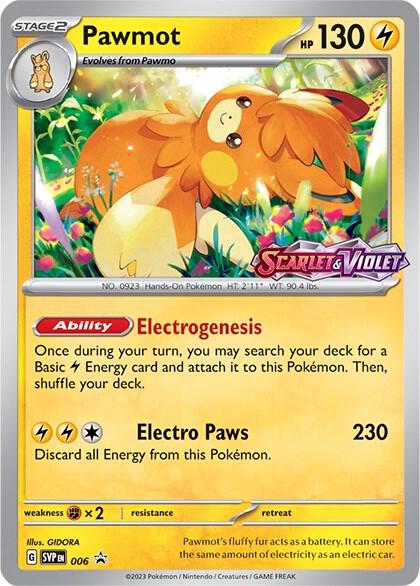 Pawmot - 006 (Prerelease) Pokemon card from SV: