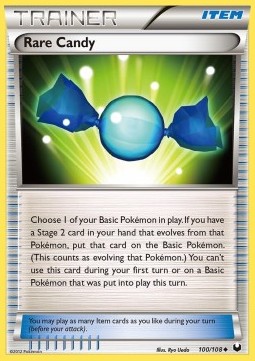 Rare Candy (Holo) Pokemon card from Dark Explorers