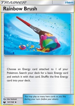 Rainbow Brush Pokemon card from Celestial Storm