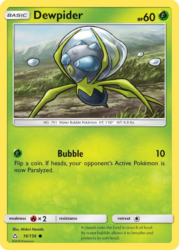 Dewpider Pokemon card from SM - Ultra Prism