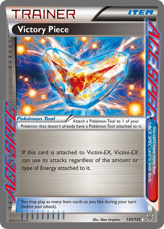 Victory Piece Pokemon card from Plasma Storm