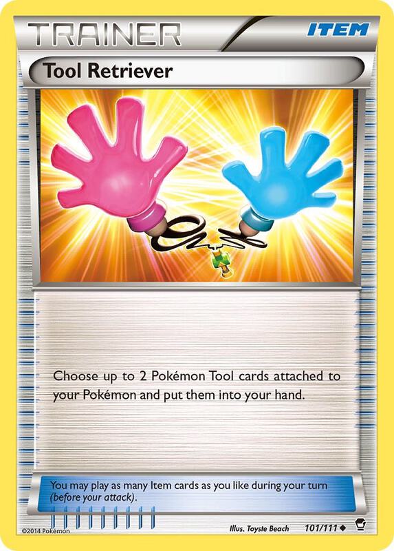 Tool Retriever Pokemon card from XY - Furious Fists