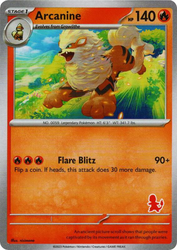 Arcanine Pokemon card from My First Battle