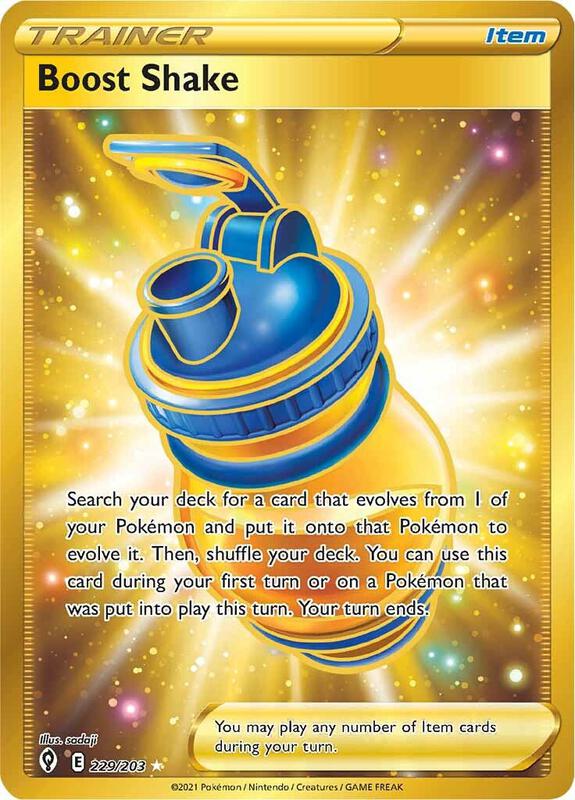 Boost Shake (Secret) Pokemon card from SWSH07: Evolving