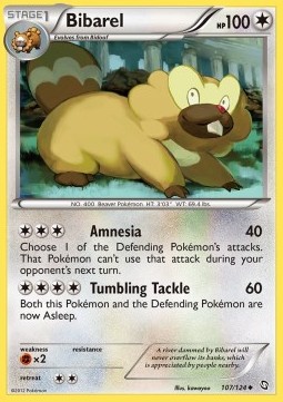 Bibarel Pokemon card from Dragons Exalted