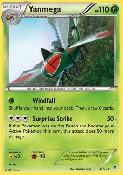 Yanmega Pokemon card from Phantom Forces