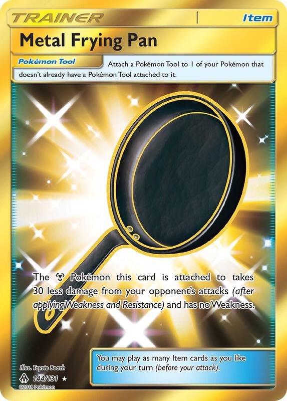 Metal Frying Pan (Secret) Pokemon card from SM - Forbidden Light