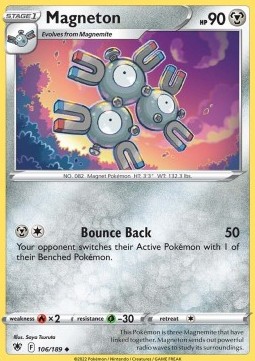 Magneton Pokemon card from Astral Radiance