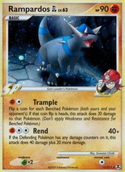 Rampardos [GL] Lv.63 (Holo) Pokemon card from Rising Rivals