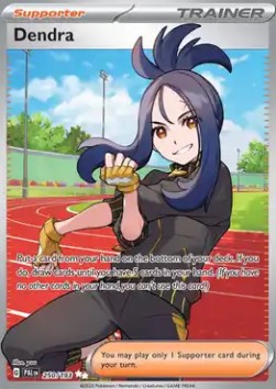 Dendra Pokemon card from Paldea Evolved