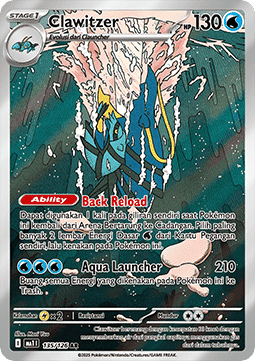 Clawitzer Pokemon card from Mega Evolution IDTH