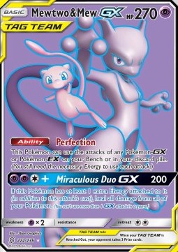 Mewtwo & Mew GX (Holo)