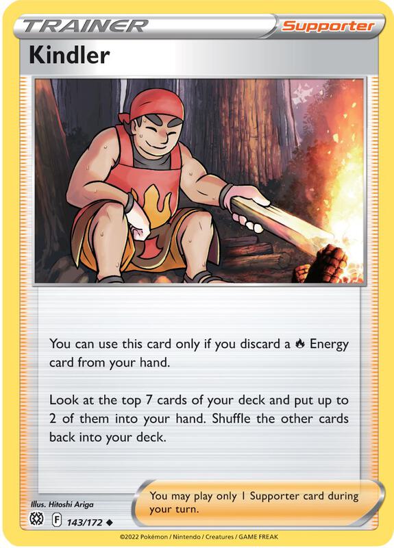 Kindler Pokemon card from SWSH09: Brilliant