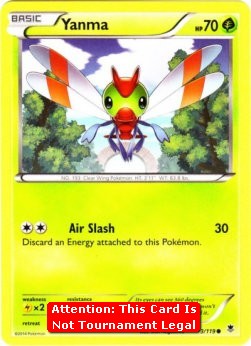 Yanma Pokemon card from Phantom Forces