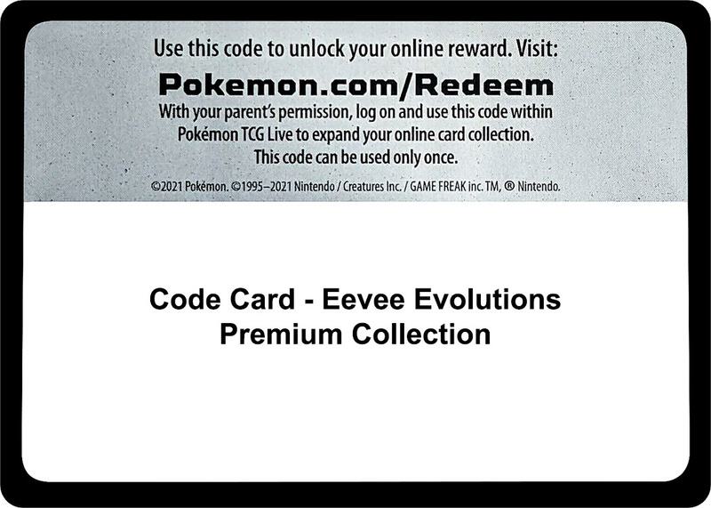 Code Card - Eevee Evolutions Premium Collection Pokemon card from Miscellaneous Cards & Products