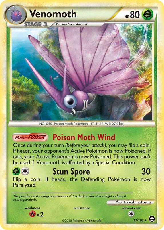 Venomoth Pokemon card from Triumphant