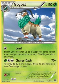Gogoat Pokemon card from XY