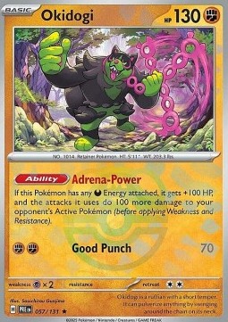 Okidogi Pokemon card from Prismatic Evolutions Additionals