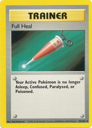 Full Heal Pokemon card from Base Set