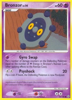 Bronzor Lv.14 Pokemon card from Stormfront