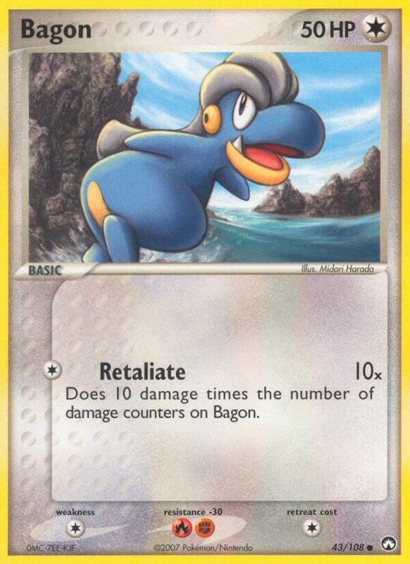 Bagon Pokemon card from Power Keepers