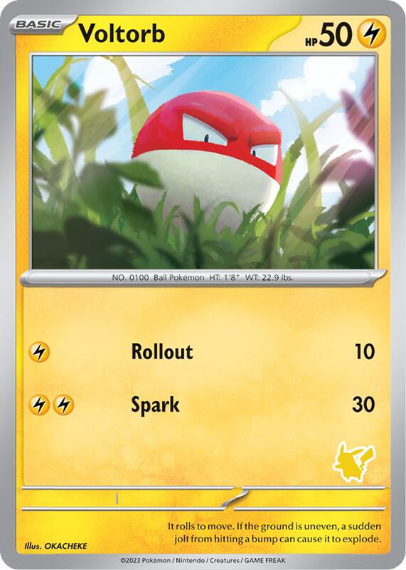 Voltorb Pokemon card from My First Battle