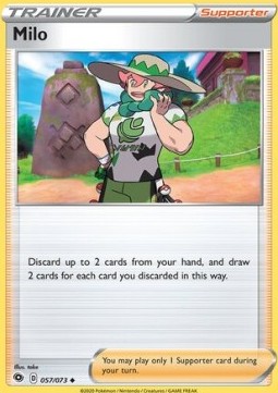 Milo Pokemon card from Champion's Path