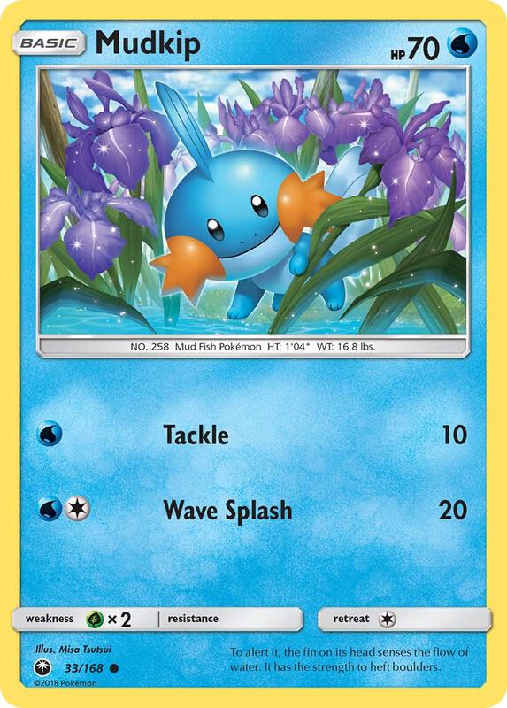 Mudkip (33) Pokemon card from SM - Celestial Storm