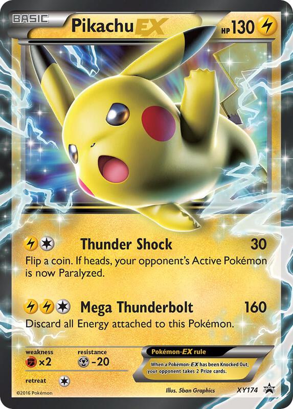 Pikachu EX - XY174 Pokemon card from Jumbo Cards