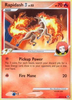 Rapidash [4] Lv.53 Pokemon card from Rising Rivals