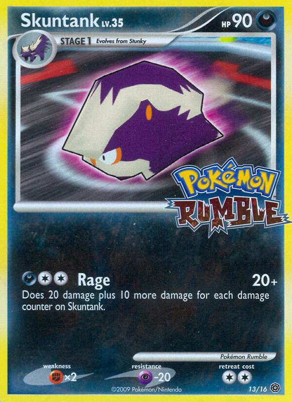 Skuntank Pokemon card from Rumble