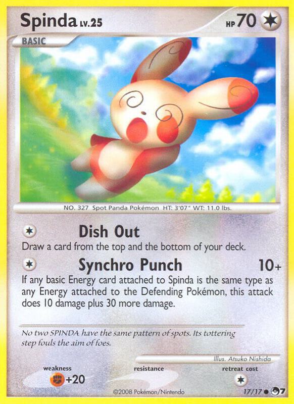 Spinda Pokemon card from POP Series 7