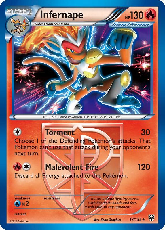 Infernape (Team Plasma) Pokemon card from Plasma Storm