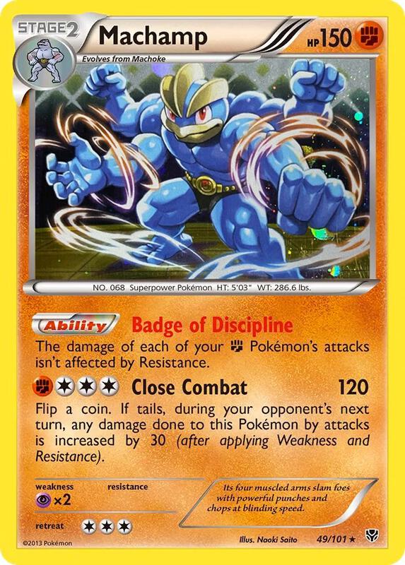 Machamp Pokemon card from Blister Exclusives