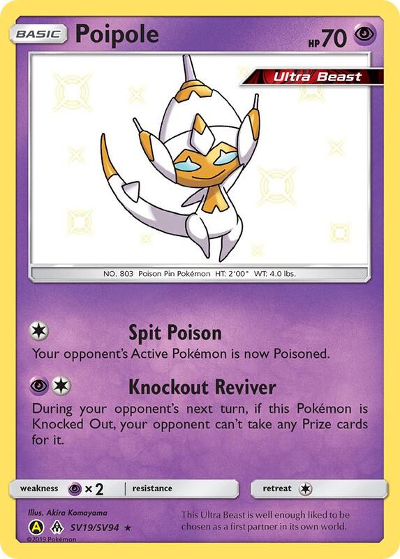 Poipole Pokemon card from Hidden Fates: Shiny Vault