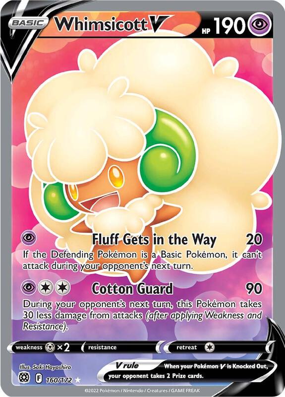 Whimsicott V (Full Art) Pokemon card from SWSH09: Brilliant Stars