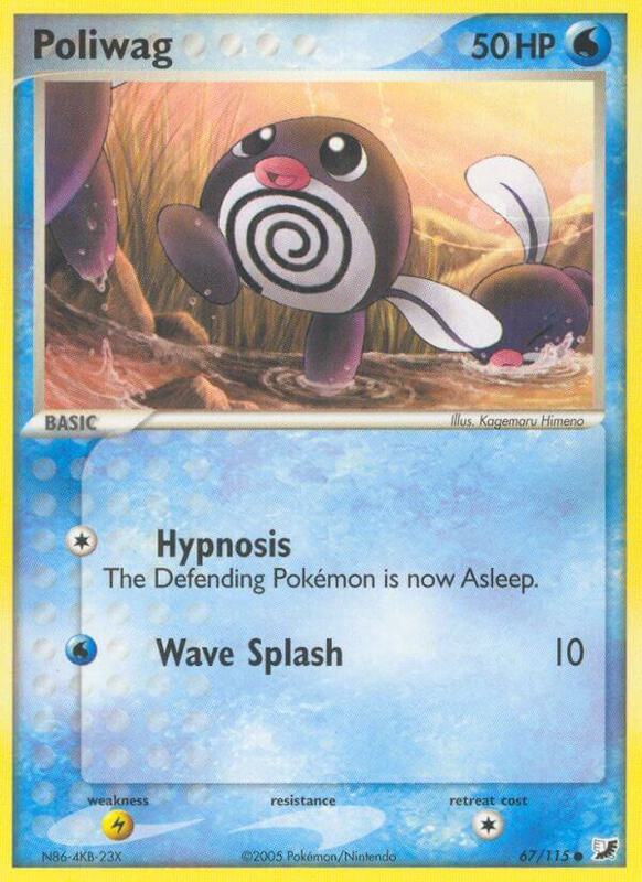 Poliwag Pokemon card from Unseen Forces