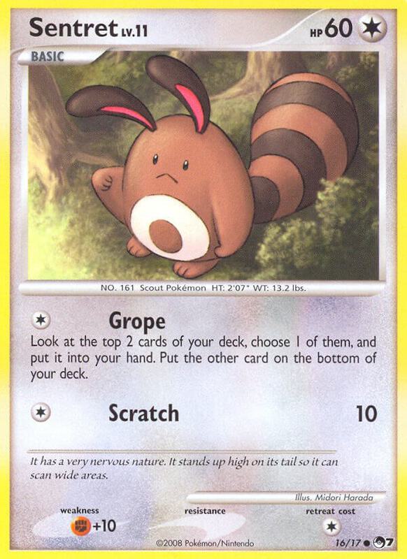 Sentret Pokemon card from POP Series 7